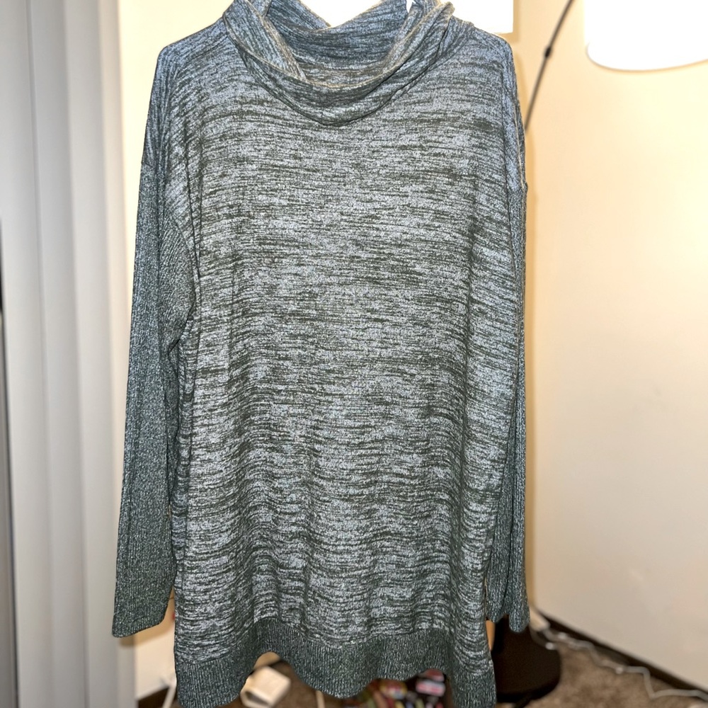Sonoma Womens forest green long duster